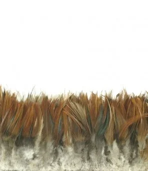 Strung Rooster Saddle Furnace Feathers – #2925