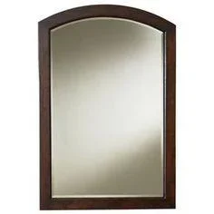 Style Selections Morecott 22-in W x 30-in H Chocolate Arch Bathroom Mirror