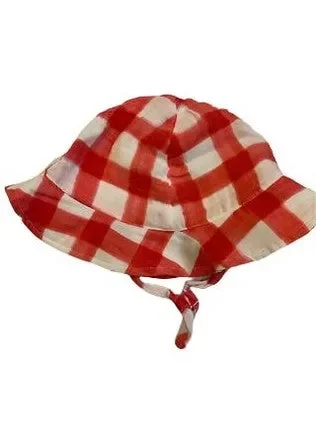 Sunhat – 100% cotton Gauze – 12-24M- Baby-salmon