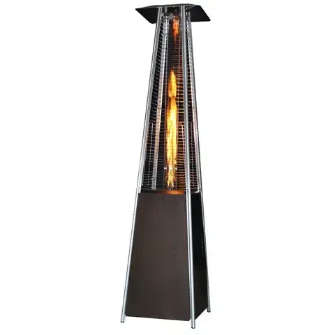SUNHEAT 40000 BTU Propane Metal Contemporary Square Patio Heater 12 sq ft