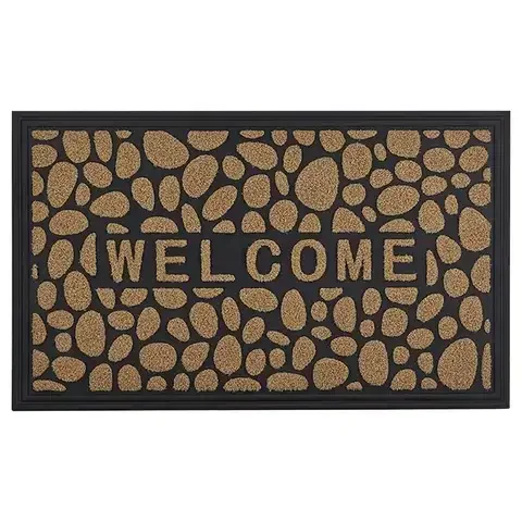 Superio Brand 18 in. W X 30 in. L Neutral Stone Coir/Rubber Door Mat