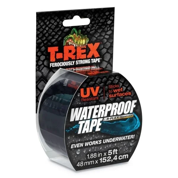 T-Rex Waterproof Tape – 2″ x 5 Ft, Black