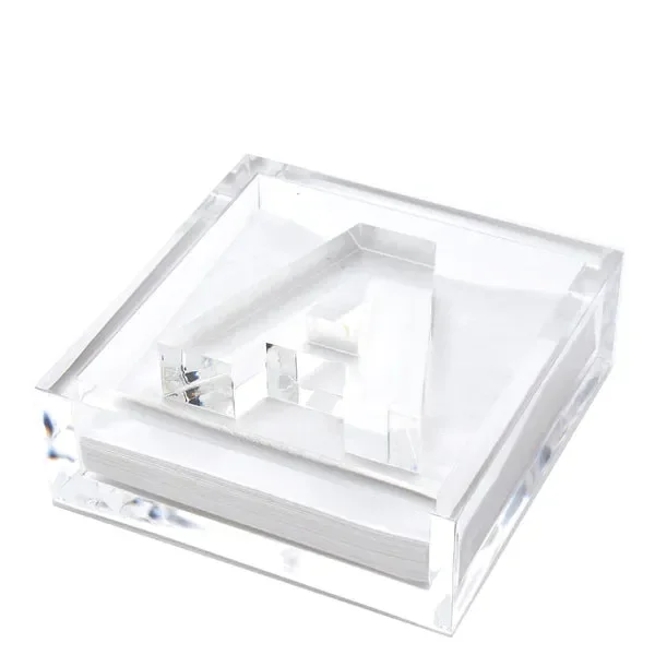Tara Wilson – Acrylic Monogram Cocktail Napkin Holder