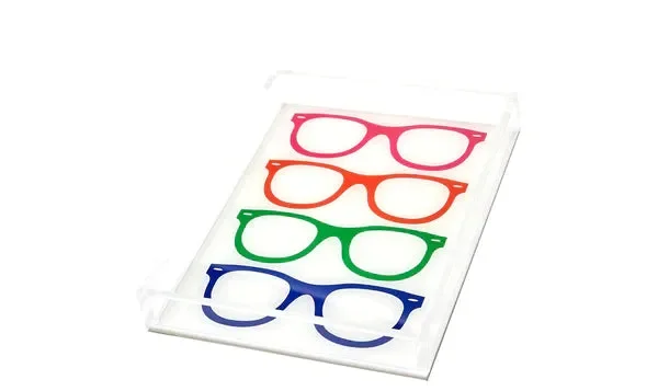 Tara Wilson – Multicolored Glasses Acrylic Tray