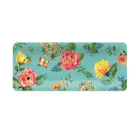 TarHong Multicolored Melamine Garden Floral Serving Platter 1 pc