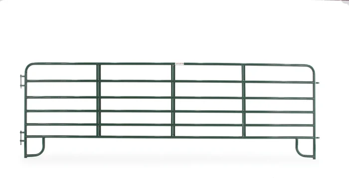 Tarter 5-ft H x 16-ft W Powder Over E-coat Steel Corral Flat-top Containment Fence Gate