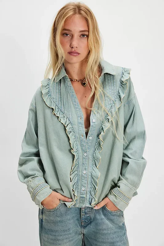 Tattered & Ruffled Top
