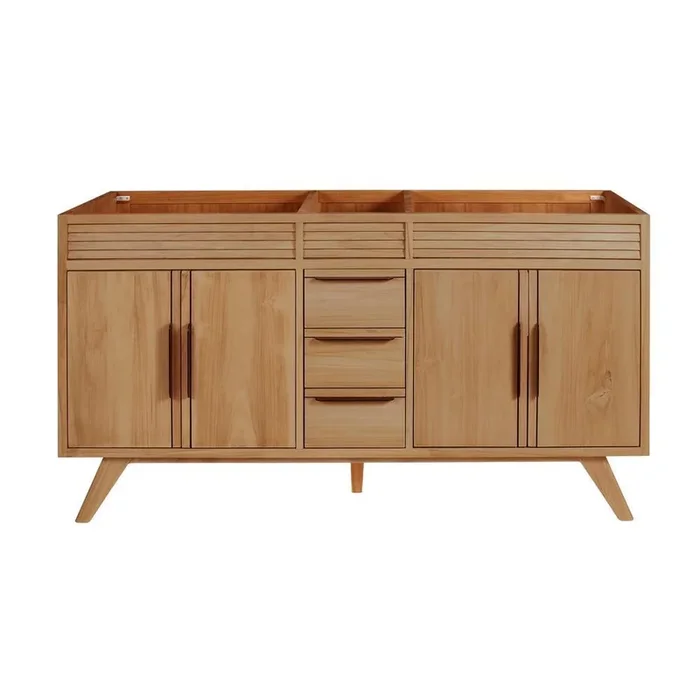 Taylor 60 in. W x 21 in. D Bath Vanity Cabinet Only in Natural Teak