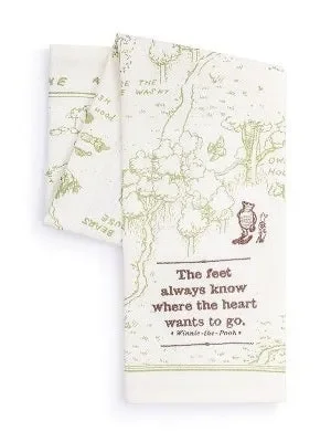 Tea Towel Where The Heart Goes Winnie The Pooh 1008190013