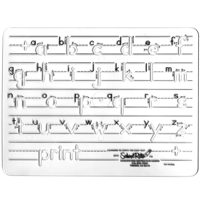 Template Manuscript Lowercase Letters
