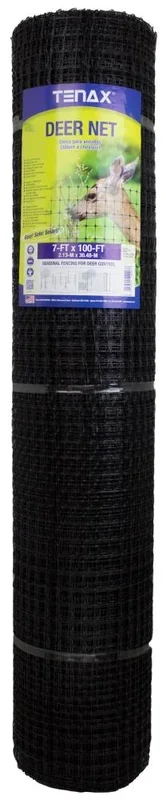 Tenax 100-ft x 7-ft Black Plastic Mesh Rolled Fencing