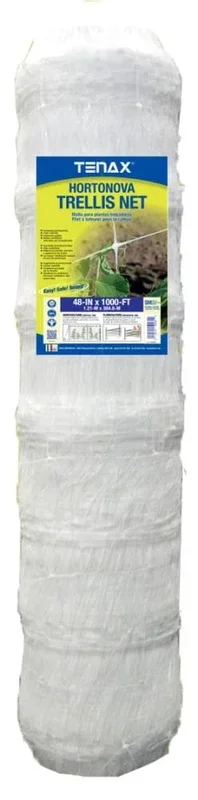 Tenax Hortonova Trellis Net 4-ft x 1000-ft White Plastic Safety Netting for Multi-purpose Use