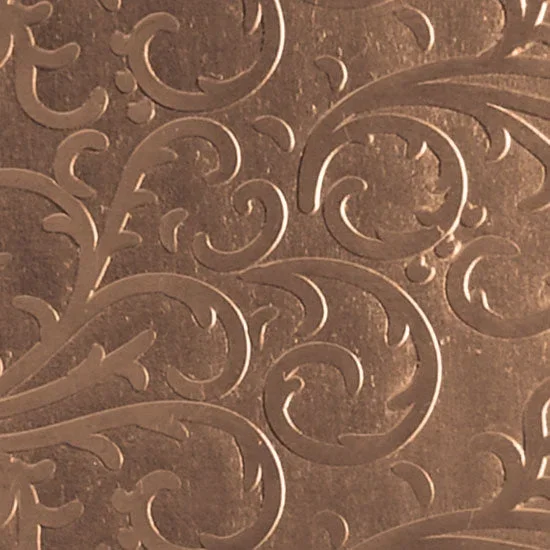 Textured Metal – Fancy Flourish – Bronze 22 gauge