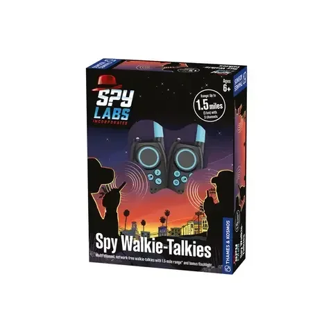 Thames & Kosmos Spy Walkie-Talkies Blue/Black 2 pc