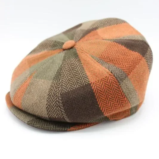 The “FunkyBrims Fall Tweed” Newsboy Cap by Hologramme Paris