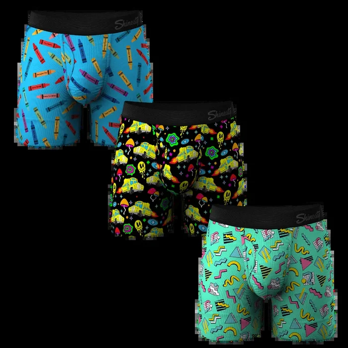 The Blast From The Past | Retro Ball Hammock® Pouch Underwear With Fly 3 Pack
