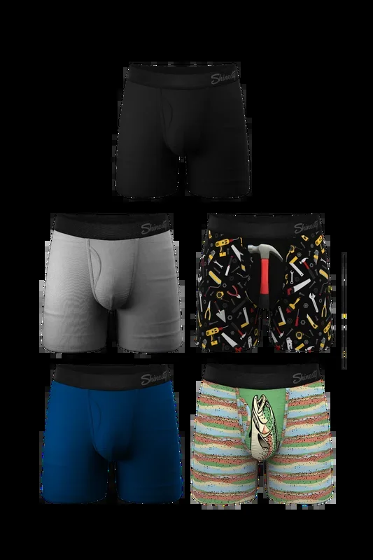 The Dad’s Favorite Pack | Ball Hammock® Pouch Boxer Briefs with Fly 5 Pack