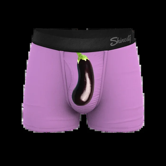 The Double Entendre | Eggplant Ball Hammock® Pouch Trunks Underwear