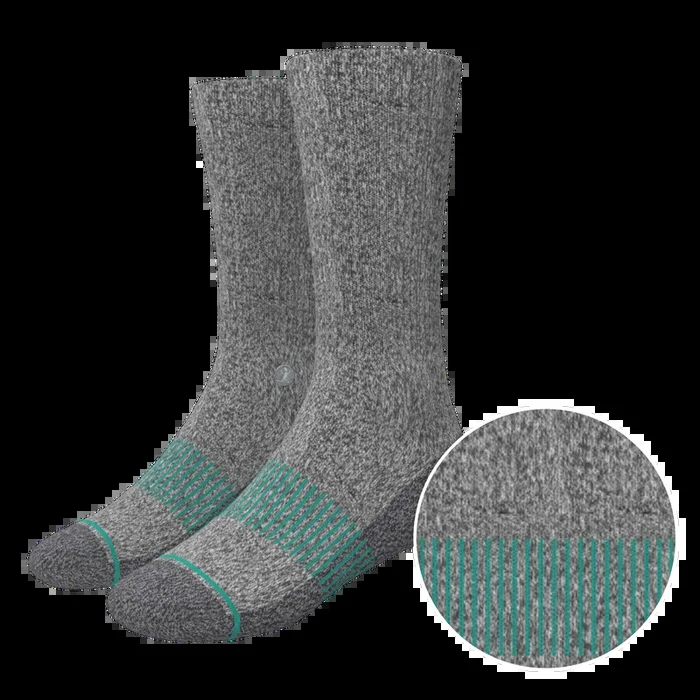 The Intramural Champ | Gray Stay Weird Heel Hammock™ Crew Socks