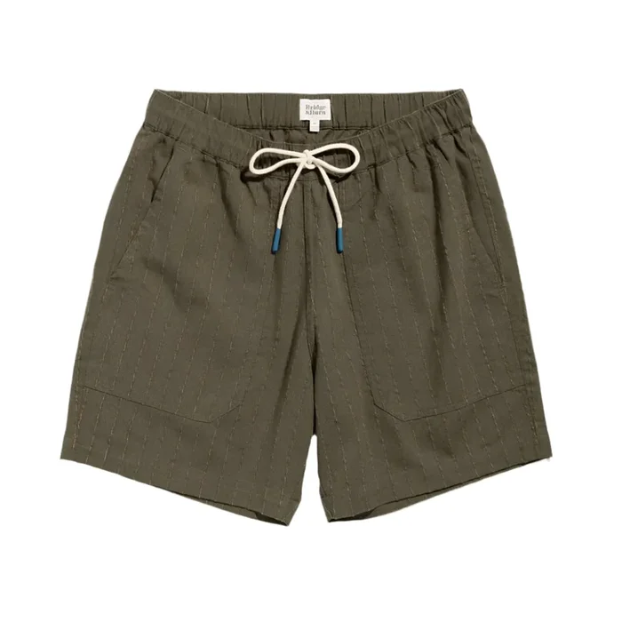 The Noah Short | Olive Stripe