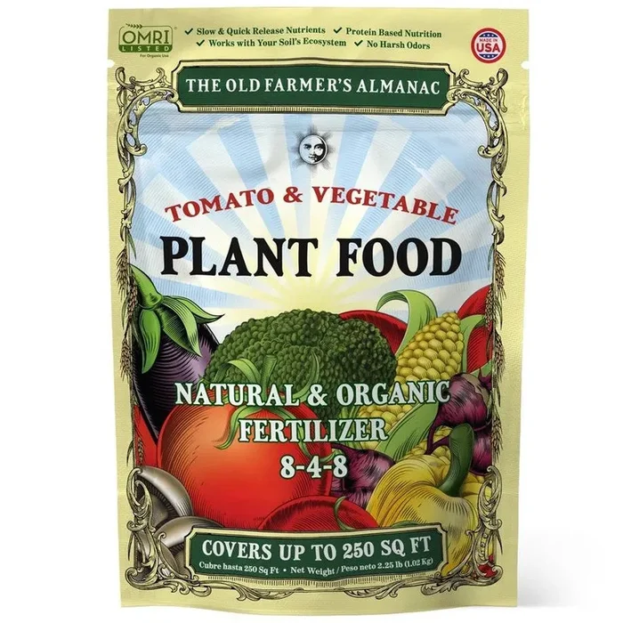 The Old Farmer’s Almanac Organic Tomato & Vegetable 8-4-8 Plant Food
