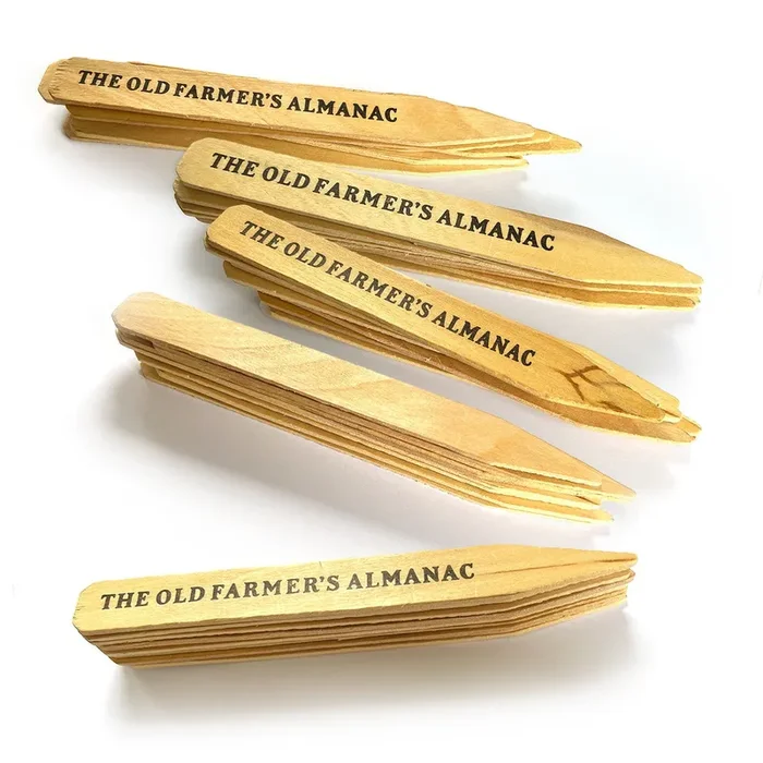 The Old Farmer’s Almanac Wooden Garden Plant Markers (40 Pack)