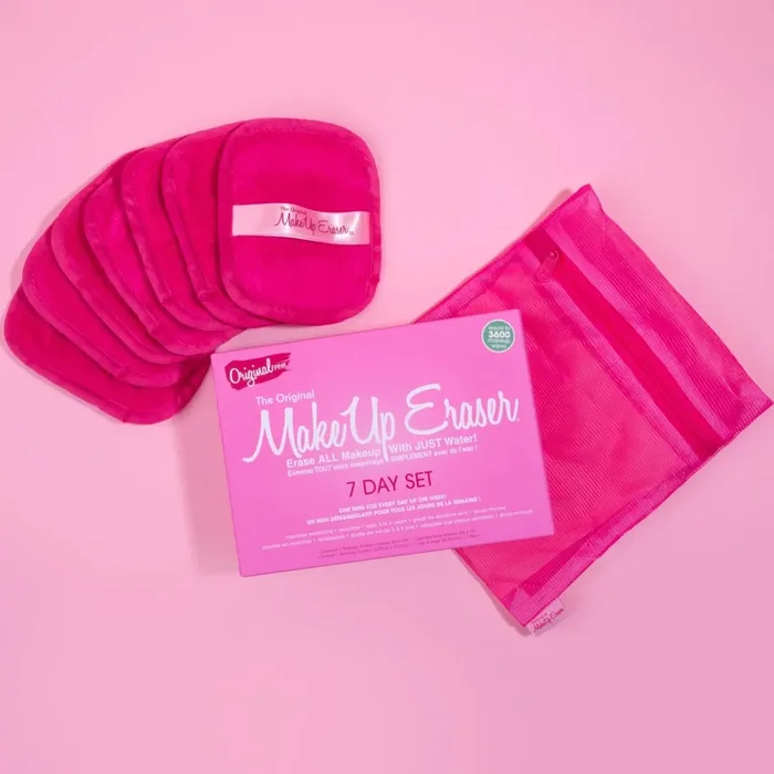 The Original Makeup Eraser – 7 Day Set – Pink