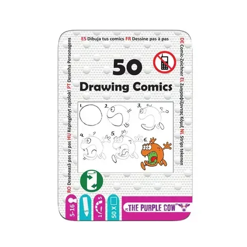 The Purple Cow 50 Comics drawing Travel Games