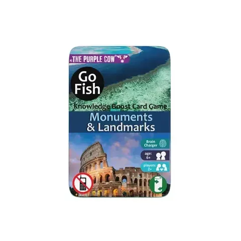 The Purple Cow Go Fish Monuments and Landmarks Card Games