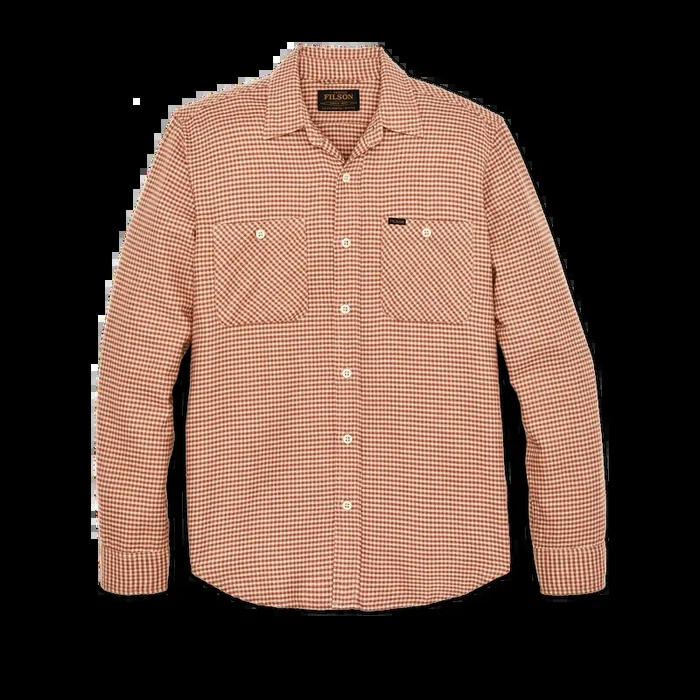 The Rangeland Flannel Shirt | Salmon/Oat Houndstooth