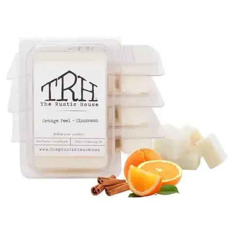 The Rustic House White Cinnamon/Orange Peel Scent Wax Melts 2.45 oz