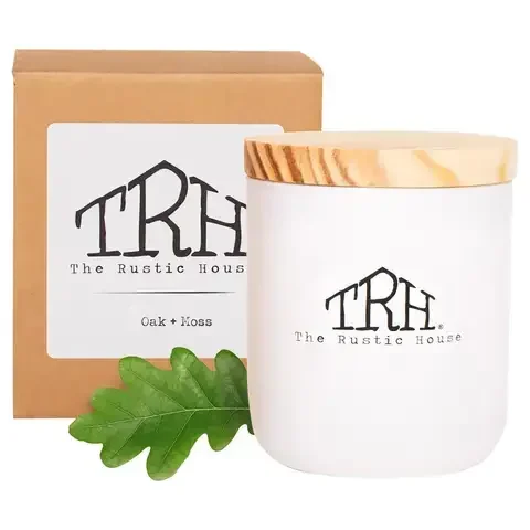 The Rustic House White Oak/Moss Scent Candle 8 oz