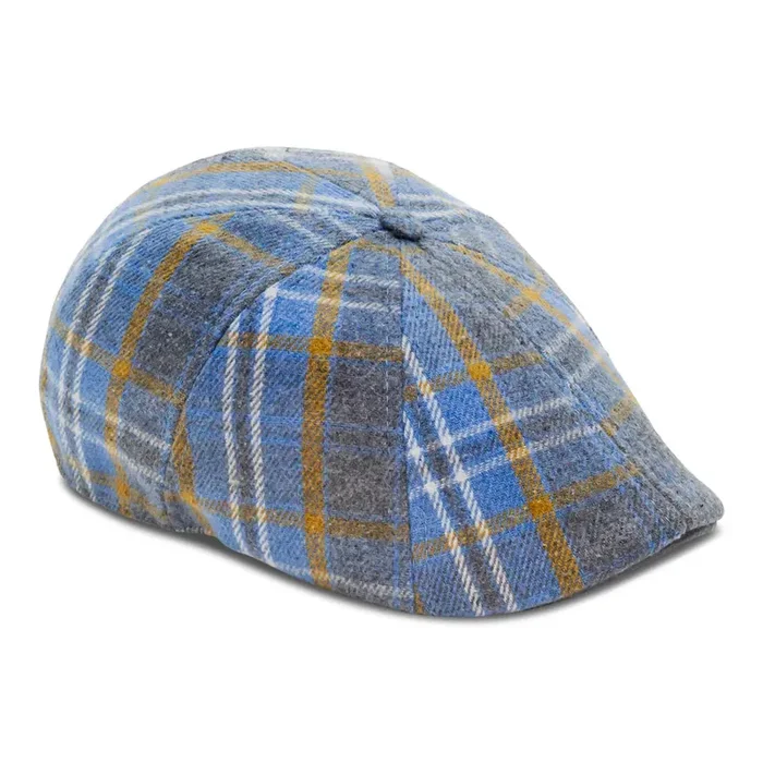 The Spring Rose – Gray & Blue Plaid by Boston Scally Co.