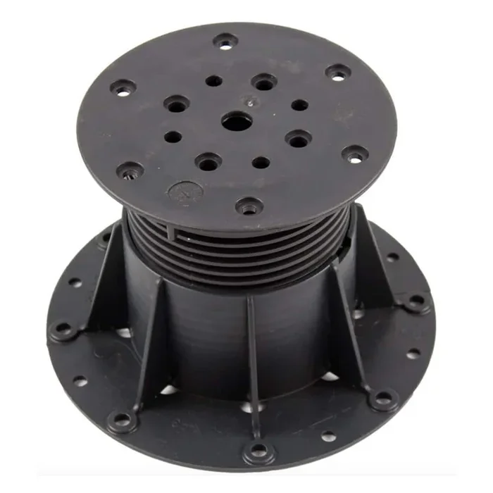 The Tile Doctor 914645-24 Plastic Adjustable Pedestal for Tile and Paver Pedestal System Adjusts 2.25-5.25″ (24-Pieces/Box)