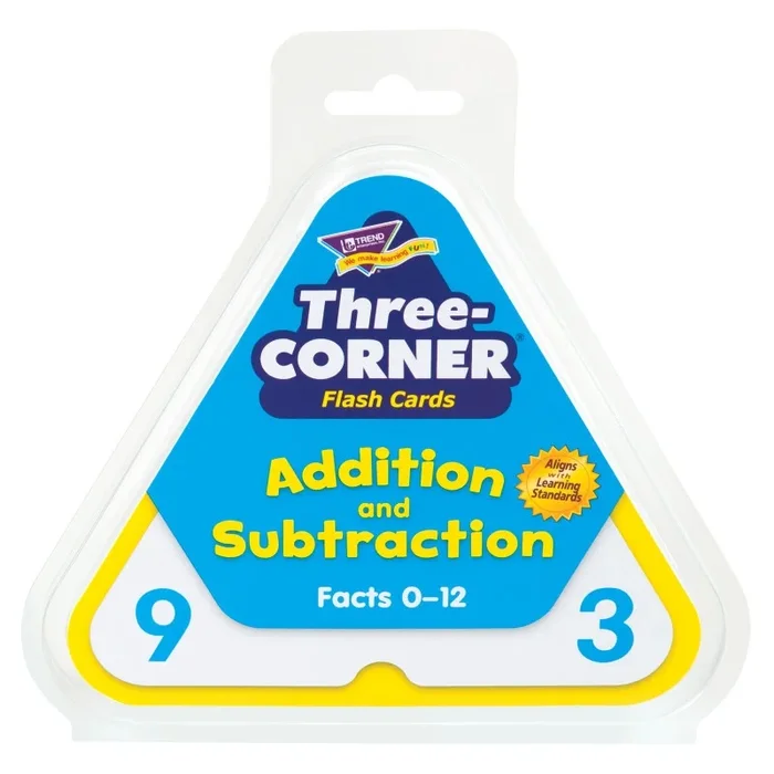 Three-Corner Flash Cards 48/Pk – Addition & Subtraction