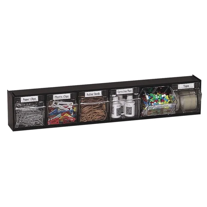 Tilt Bin® Interlocking Storage Bins, 6-Bin Unit