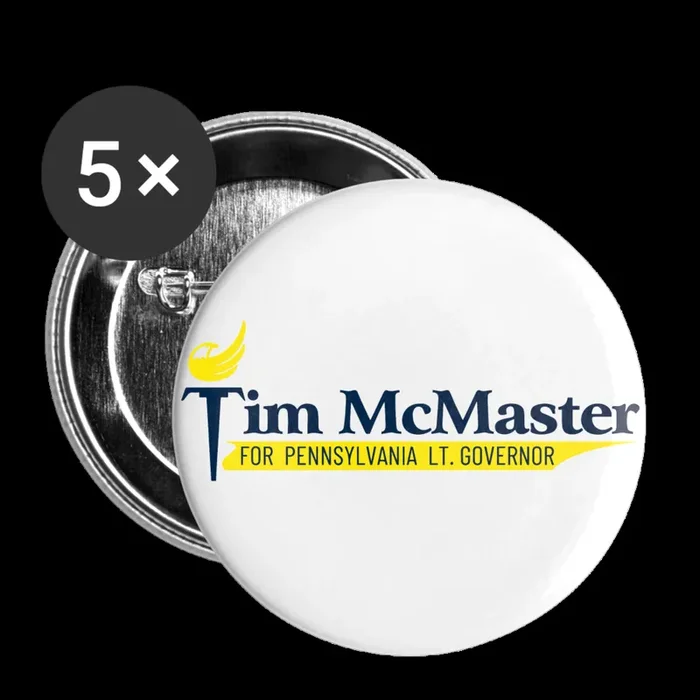 Tim McMaster for Lieutenant Governor Buttons small 1” (5-pack)