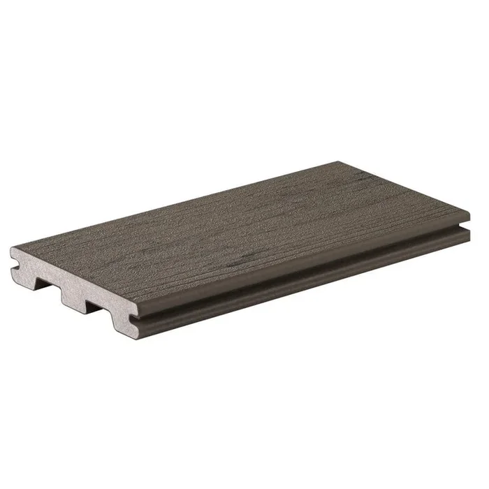 TimberTech Composite Terrain 1 in. x 6 in. x 1 ft. Grooved Silver Maple Composite Sample (Actual: 0.94 in. x 5.36 in. x 1 ft)