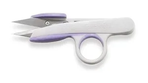 Titanium, thread clip scissors, 5″, sharp points, blister