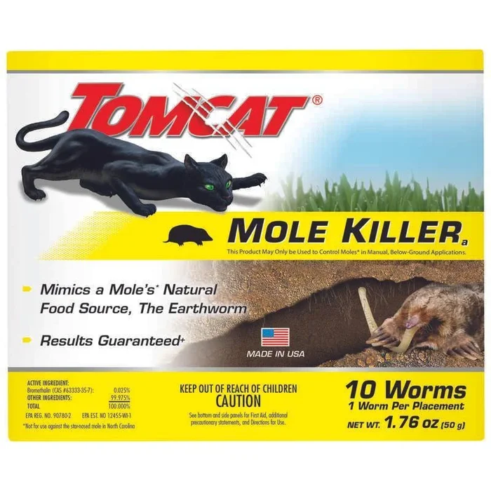 Tomcat Bait Worms For Moles 10 pk