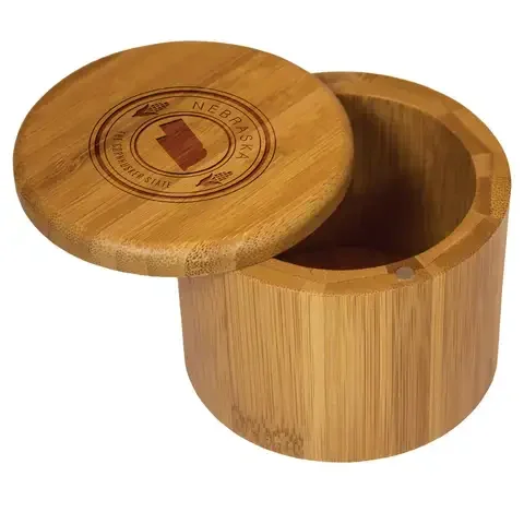 Totally Bamboo Nebraska State 6 oz Brown Salt Box 1 pk