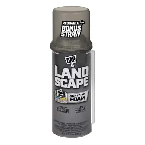 Touch ‘n Foam Landscape Black Polyurethane Foam Filler/Adhesive 12 oz