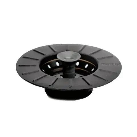 Tovolo 4.48 in. D Charcoal Plastic/Silicone Collapsible Stopper and Strainer