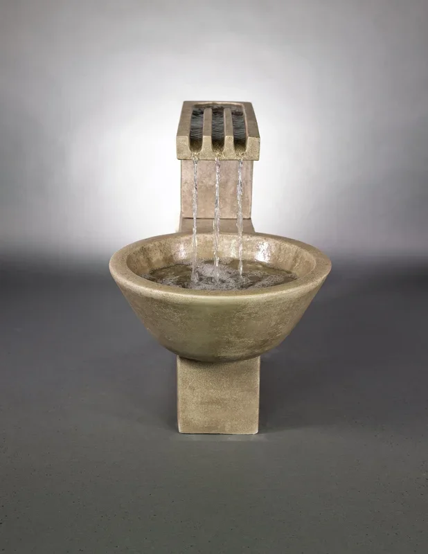 Trellis Outdoor Garden Fountain – Handcrafted Cast Stone Elegance