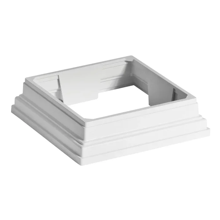 Trex 4-in x 4-in Classic White Composite Deck Post Base Trim