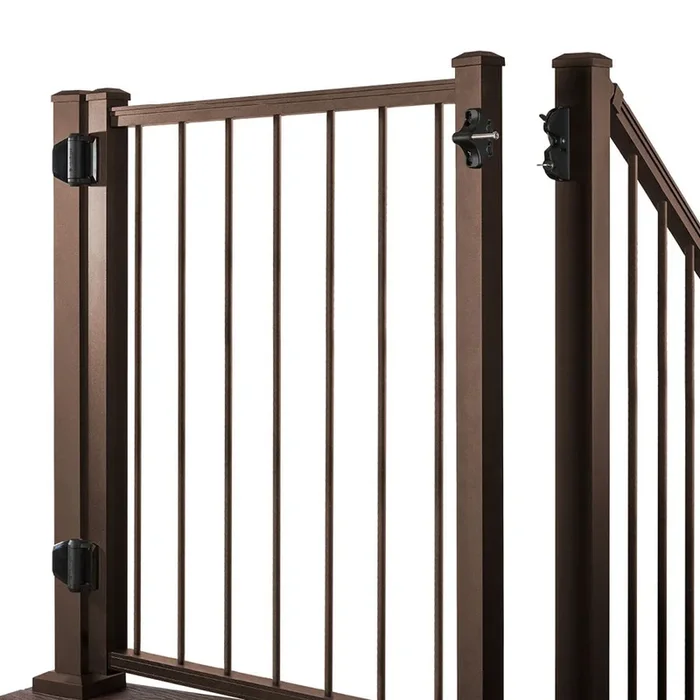 Trex 48-in L x 36-in H Bronze Aluminum Deck Railing Gate (Assembly Required)