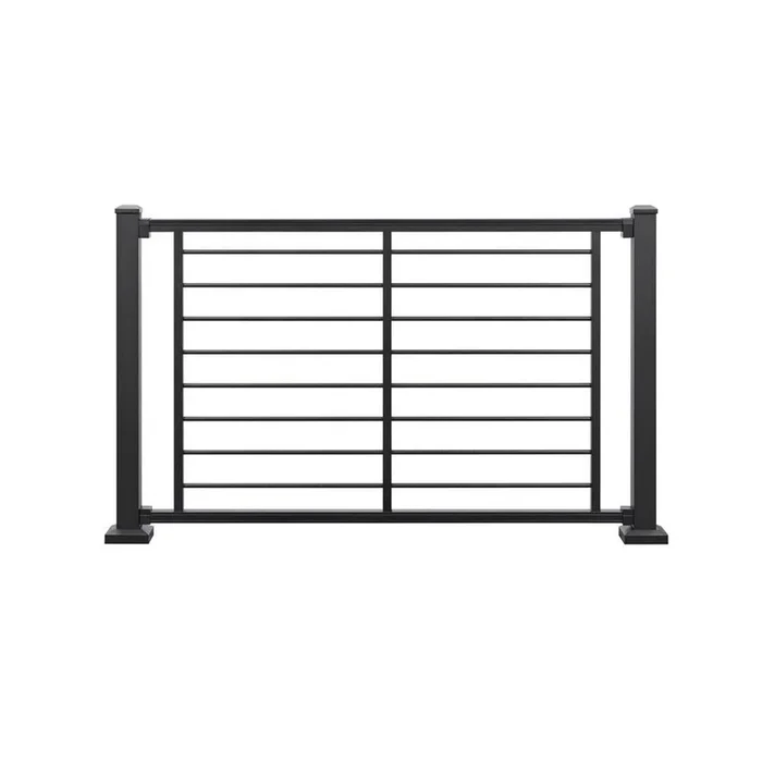 Trex Signature 8-ft x 42-in Charcoal Black Aluminum Deck Rail Kit