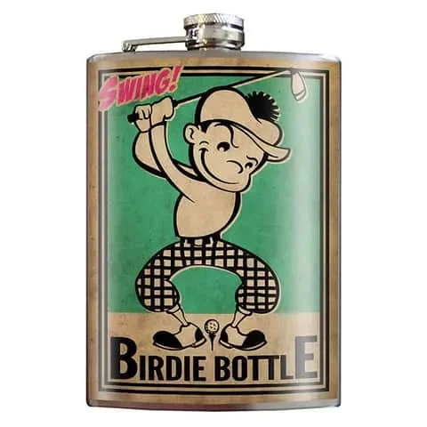 Trixie & Milo Birdie Bottle 8 oz Multicolored Stainless Steel Flask