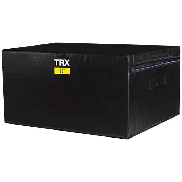 TRX 18″ Soft Plyo Box Stackable Gym Workout Equipment for Plyometric Exercises