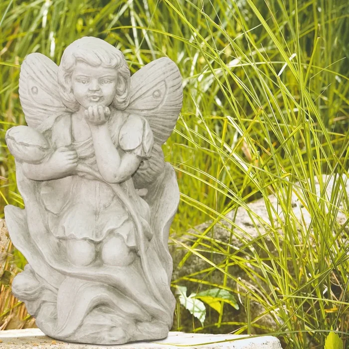 Tulip Fairy Concrete Garden Statue – Massarellis #7740